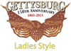 Gettysburg Eagle Front - Limited Edition - Ladies, V-Neck, Short Sleeve, T-Shirt